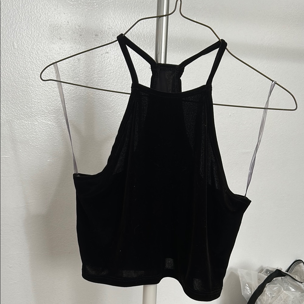 Black Velvet Top